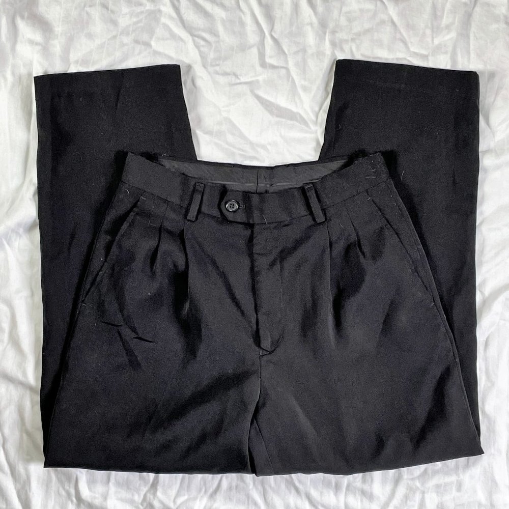 Boys Size 14 BERTUCCI Black Pleated Dress Pants!